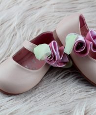 White Flower Girl Shoes
